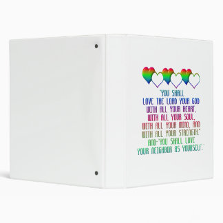 The Greatest Commandment 3 Ring Binder