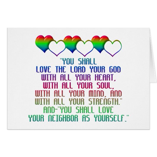 The Greatest Commandment Cards (Front Horizontal)