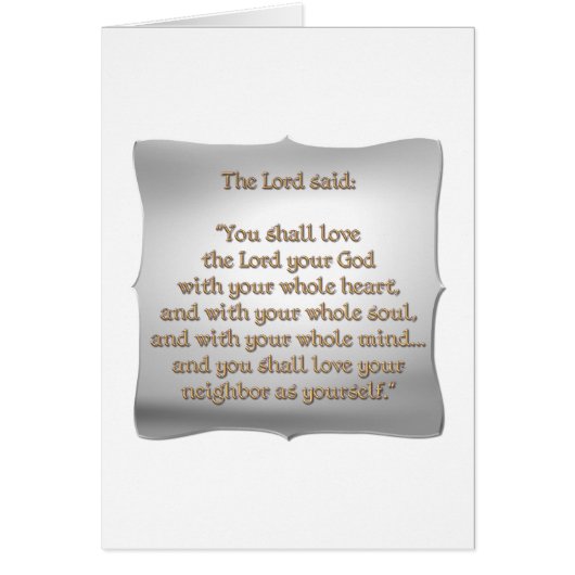 The Greatest Commandment Cards (Front)