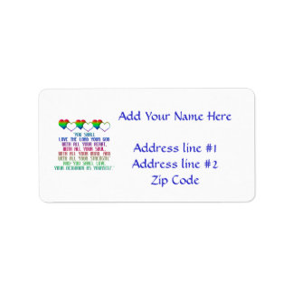 The Greatest Commandment Label