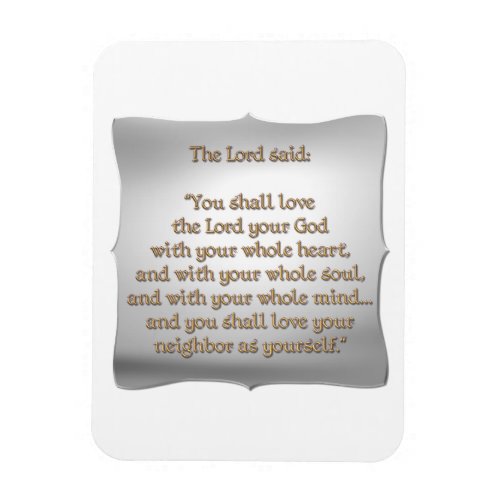 The Greatest Commandment Magnet