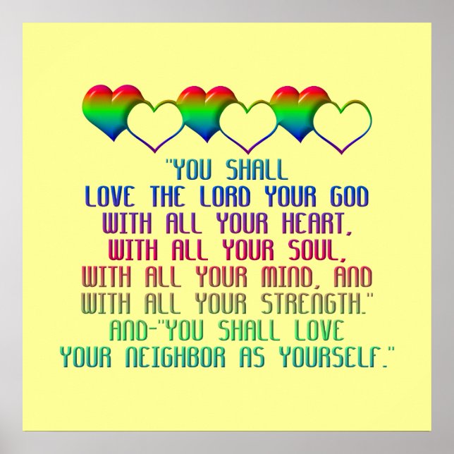 The Greatest Commandment Poster (Front)