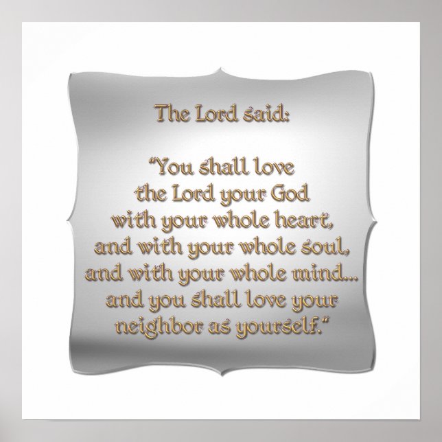 The Greatest Commandment Poster (Front)