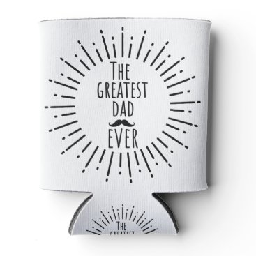 The Greatest Dad Ever Vintage Mustache Can Cooler