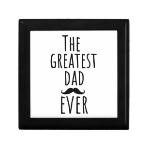 The Greatest Dad Ever With Mustache Gift Box