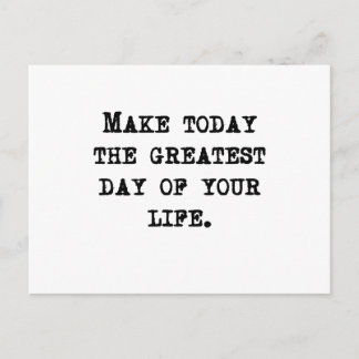 The Greatest Day Of Your Life Postcard