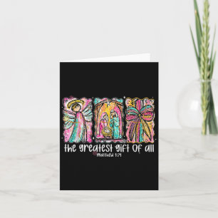 The Greatest Gift For All Christmas Nativity Jesus Card
