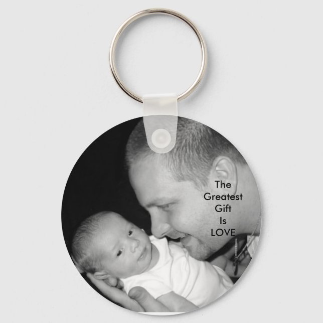 The Greatest Gift Is LOVE Keychain (Front)