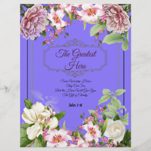 The Greatest Hero Poem Personalized Paper