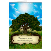 The greatest oak was once a little nut who held... (Front)