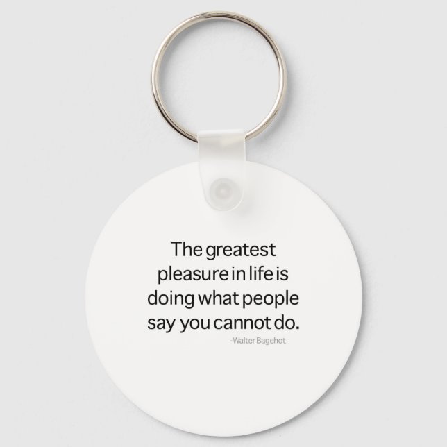 The Greatest Pleasure Keychain (Front)
