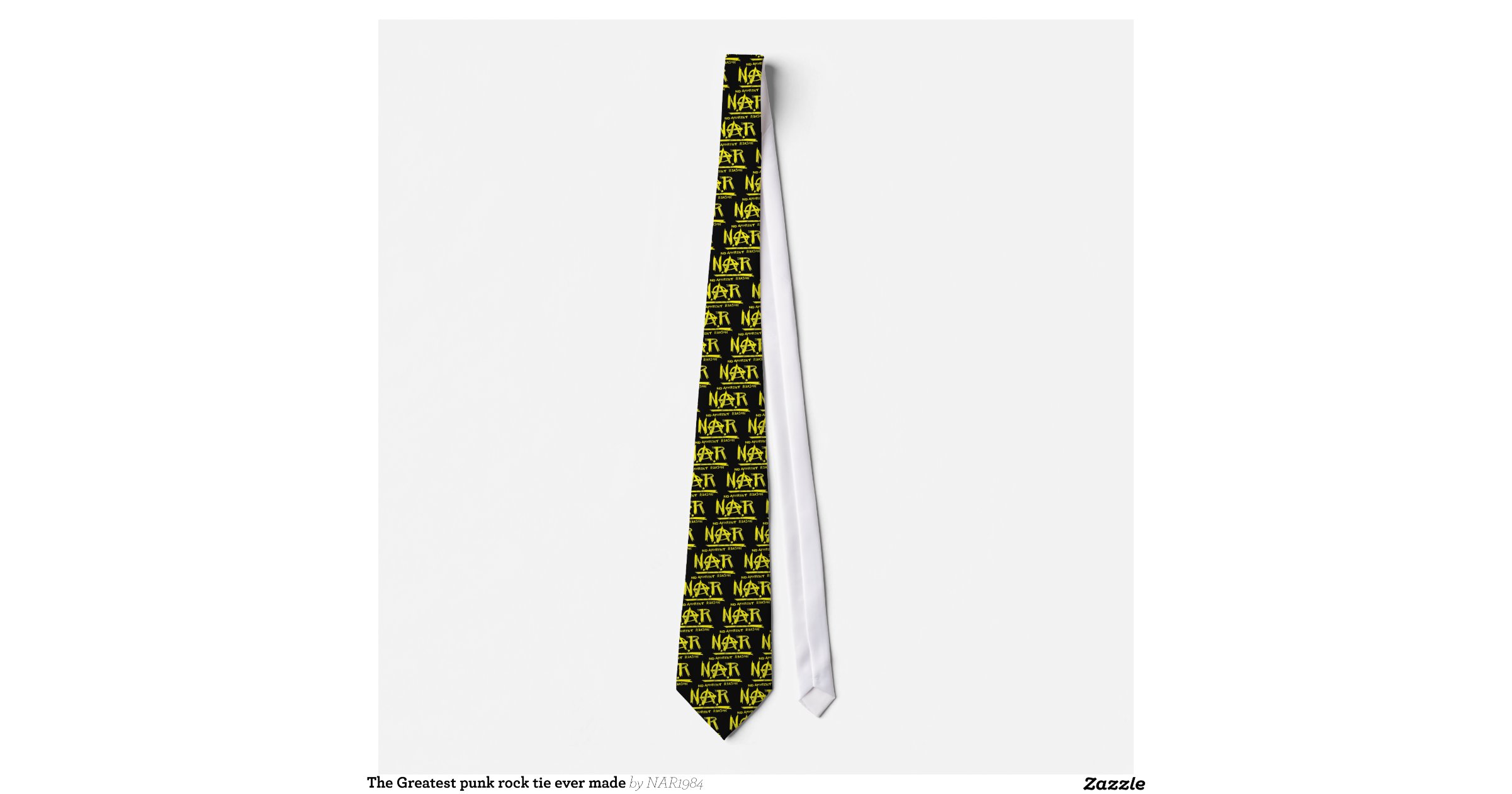The Greatest punk rock tie ever made | Zazzle