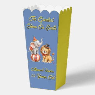 The Greatest Show On Earth Kids Birthday Party Favor Boxes