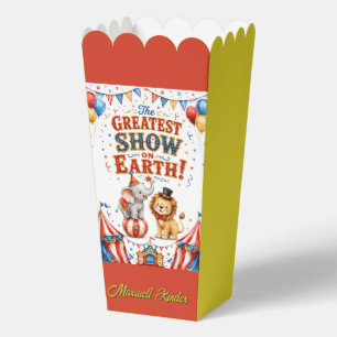 The Greatest Show On Earth Kids Birthday Party Favor Boxes