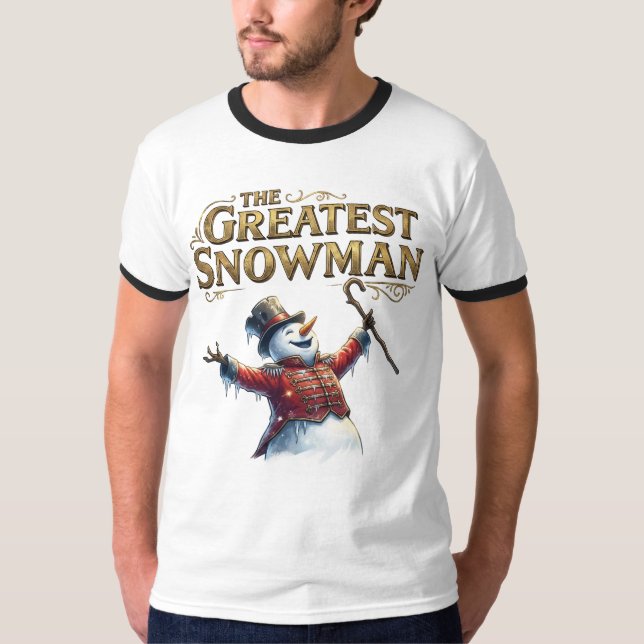 The Greatest Snowman Funny Musical Parody T-Shirt (Front)
