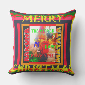 The greatest world's colorful Special Christmas Throw Pillow