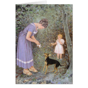 The Greedy Small Dog by Guido Marzulli, Realism  Cards