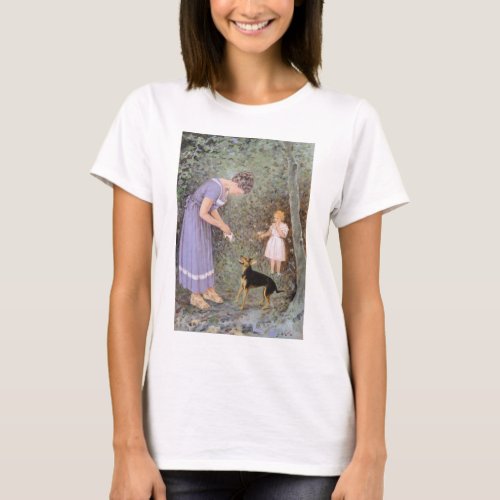 The Greedy Small Dog by Guido Marzulli Realism  T_Shirt