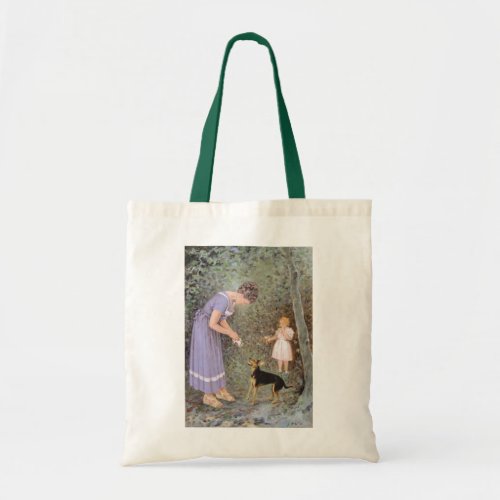 The Greedy Small Dog by Guido Marzulli Realism  Tote Bag