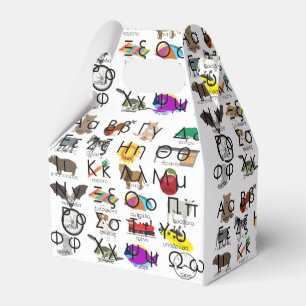 The Greek Alphabet Letters Words & Pictures Favor Boxes