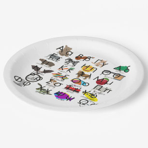 The Greek Alphabet Letters Words & Pictures Paper Plates