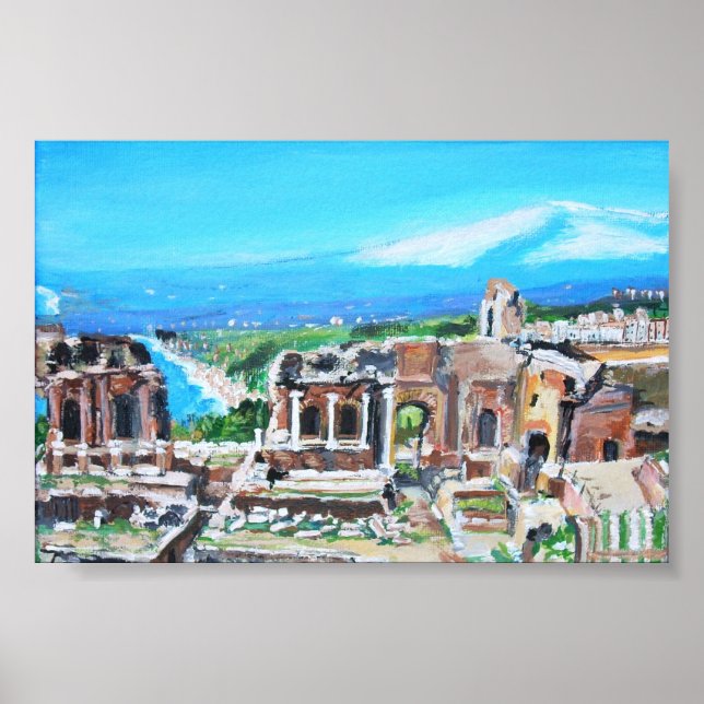 The Greek Theater in Sicily -  Poster (Front)