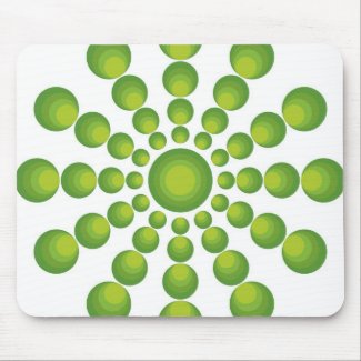 The Green 70's year styling Mouse Pad