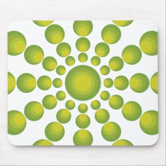 The Green 70's year styling Mouse Pad