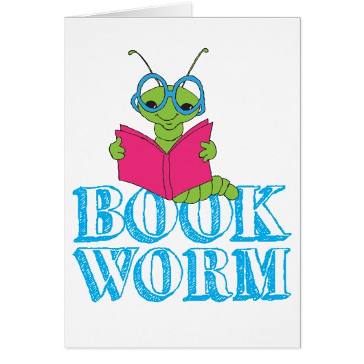 The Green Brilliant Cartoon Bookworm Book Worm (Front)
