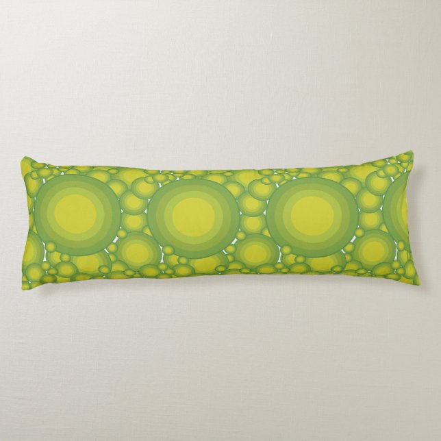 The Green bubbles Body Pillow (Back)