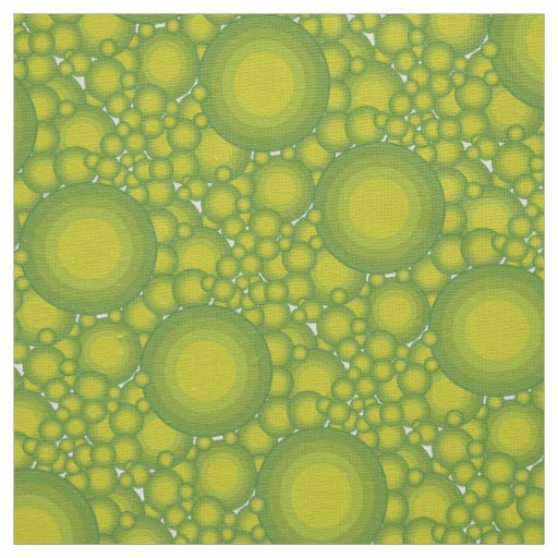 The Green bubbles Fabric