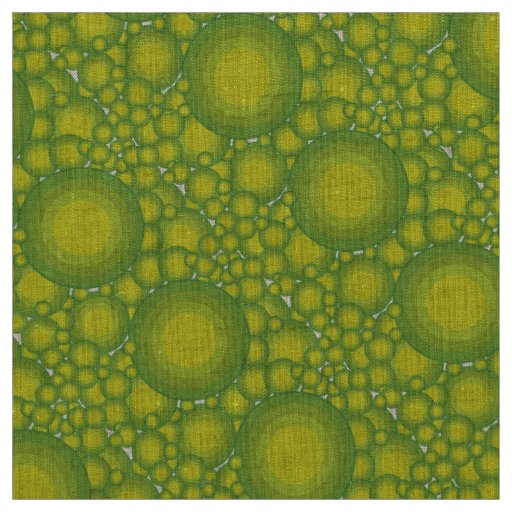 The Green bubbles Fabric