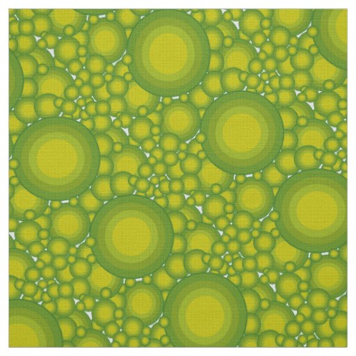 The Green bubbles Fabric