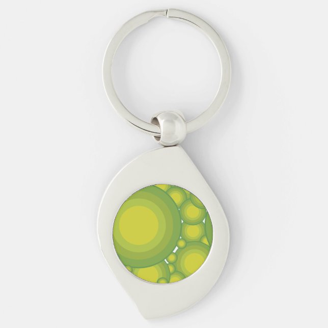 The Green bubbles Keychain (Front)