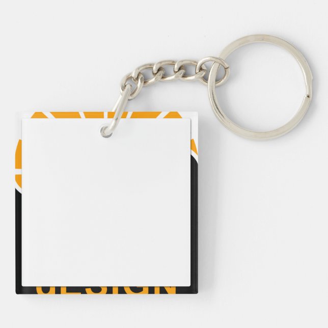 The Green bubbles Keychain (Back)