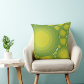 The Green bubbles Throw Pillow (Chair)