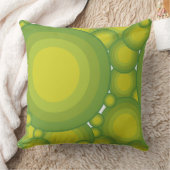 The Green bubbles Throw Pillow (Blanket)