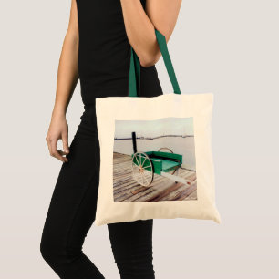 'The Green Cart' Budget Canvas Tote Bag