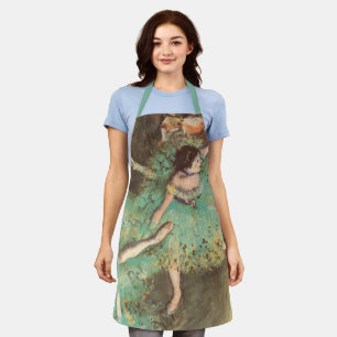 The Green Dancer by Edgar Degas, Vintage Ballet Apron