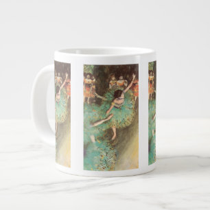 The Green Dancer by Edgar Degas, Vintage Ballet Large Coffee Mug
