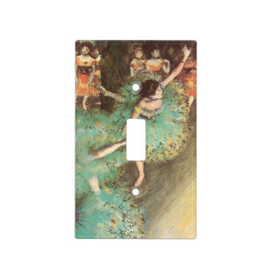The Green Dancer by Edgar Degas, Vintage Ballet Light Switch Cover