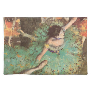 The Green Dancer by Edgar Degas, Vintage Ballet Placemat