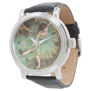 The Green Dancer by Edgar Degas, Vintage Ballet Watch