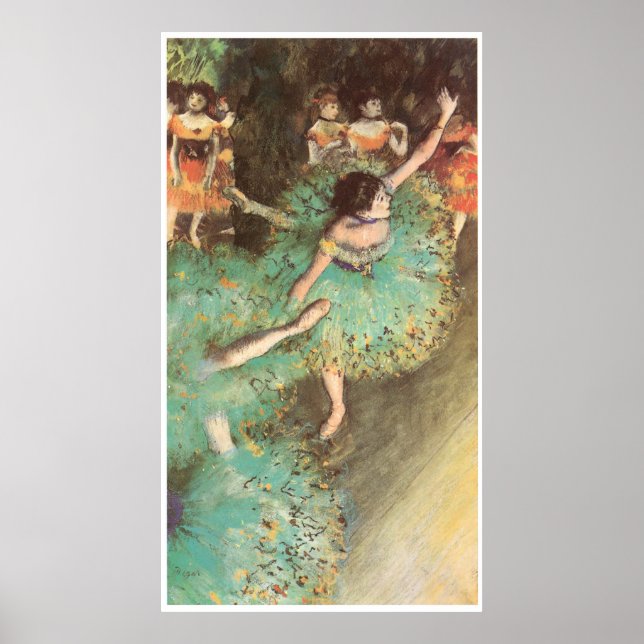 The Green Dancer., c. 1880, Edgar Degas Poster (Front)