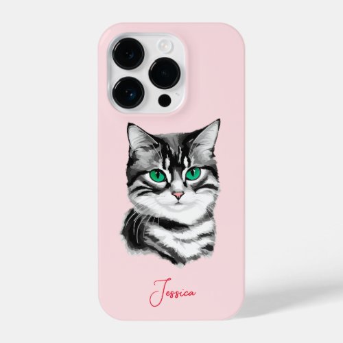 The Green_Eyed Cat iPhone 14 Pro Case