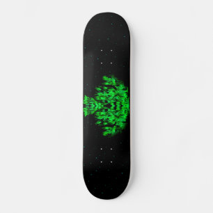 The green Flame Monster in The Starlight Sky Skateboard Deck