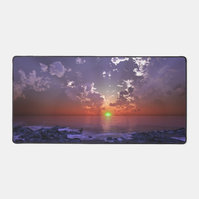 The Green Flash Desk Mat (Front)