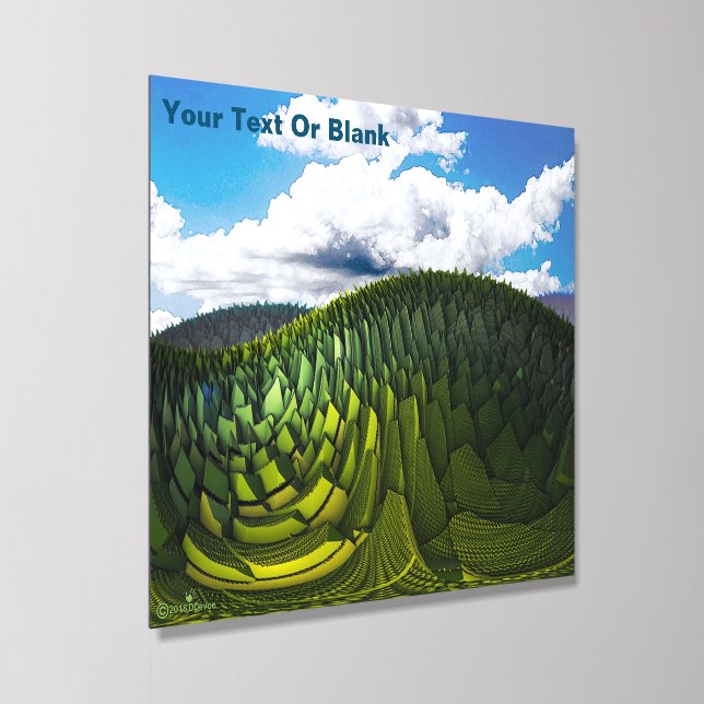 The Green Hills Of Earth Acrylic Photo Tile (Angled)