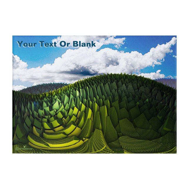 The Green Hills Of Earth Acrylic Print (Front)