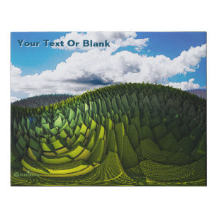 The Green Hills Of Earth Faux Canvas Print